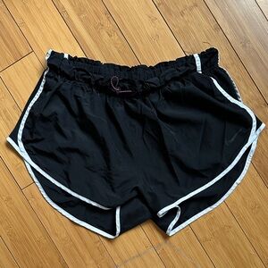Nike Black Women's Athletic Shorts with White Trim